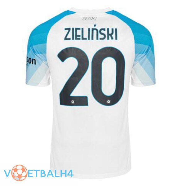 SSC Napoli (Zielinski 20) voetbal jersey Face Game blauw wit 2022/2023