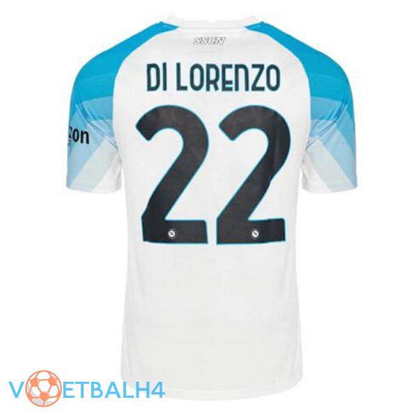 SSC Napoli (Di Lorenzo 22) voetbal jersey Face Game blauw wit 2022/2023