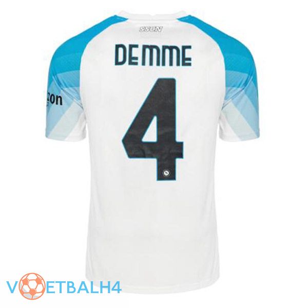 SSC Napoli (Demme 4) voetbal jersey Face Game blauw wit 2022/2023