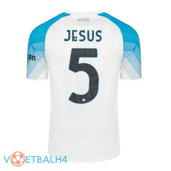 SSC Napoli (Jesus 5) voetbal jersey Face Game blauw wit 2022/2023