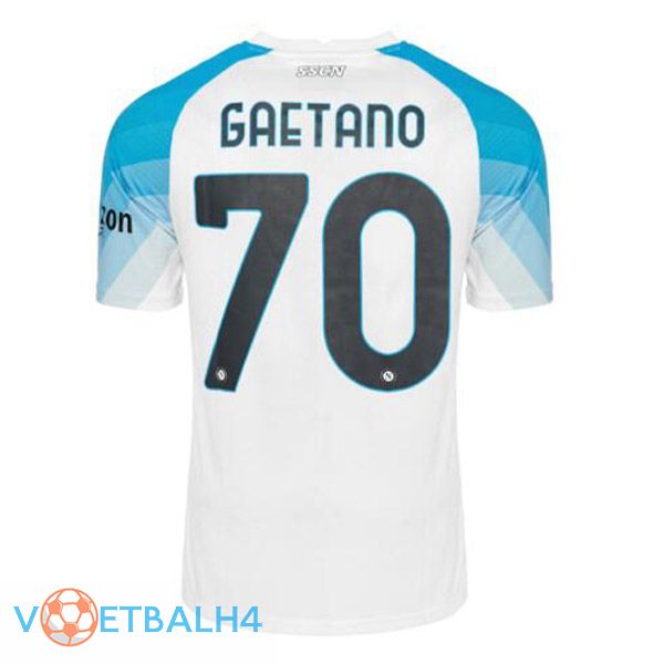 SSC Napoli (Gaetano 70) voetbal jersey Face Game blauw wit 2022/2023