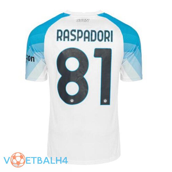 SSC Napoli (Raspadori 81) voetbal jersey Face Game blauw wit 2022/2023