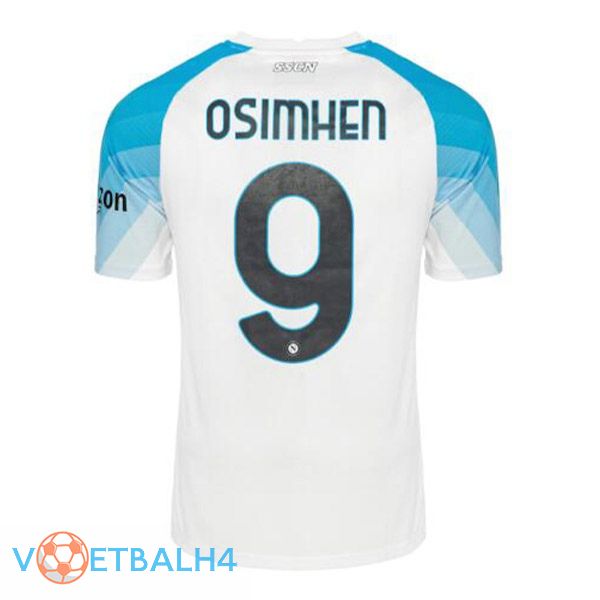 SSC Napoli (Osimhen 9) voetbal jersey Face Game blauw wit 2022/2023