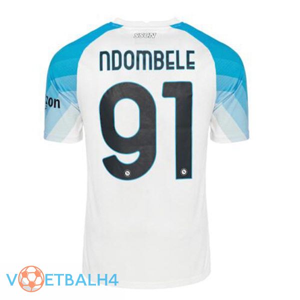 SSC Napoli (Ndombele 91) voetbal jersey Face Game blauw wit 2022/2023