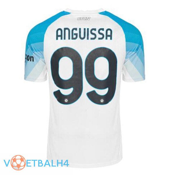 SSC Napoli (Anguissa 99) voetbal jersey Face Game blauw wit 2022/2023