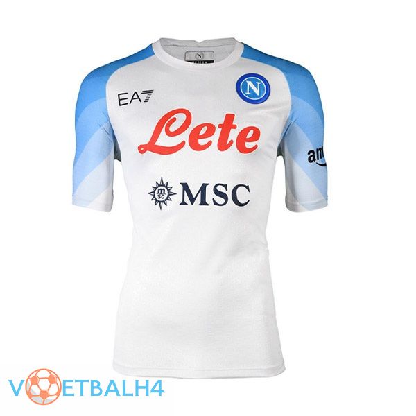 SSC Napoli voetbal jersey uit wit 2022/2023