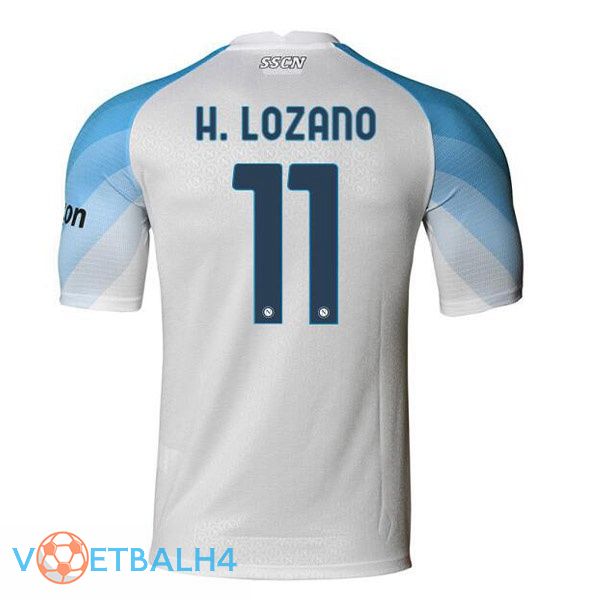 SSC Napoli (H. Lozano 11) voetbal jerseys thuis wit 2022-2023