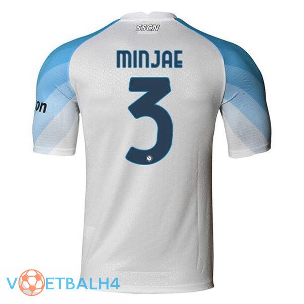 SSC Napoli (Minjae 3) voetbal jerseys thuis wit 2022-2023