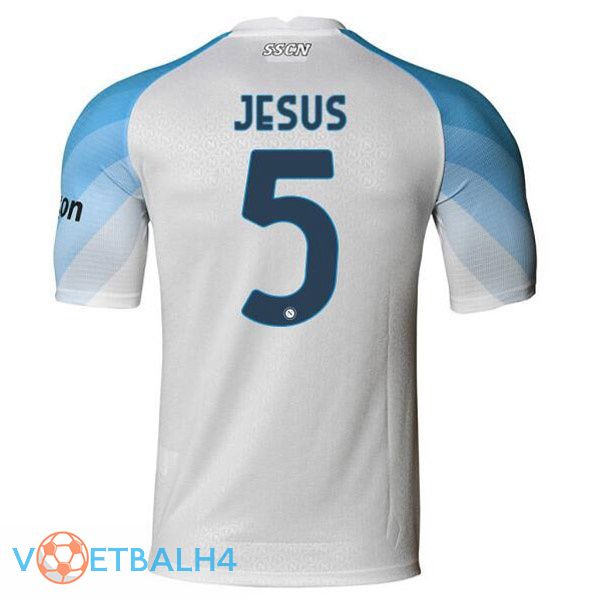 SSC Napoli (Jesus 5) voetbal jerseys thuis wit 2022-2023