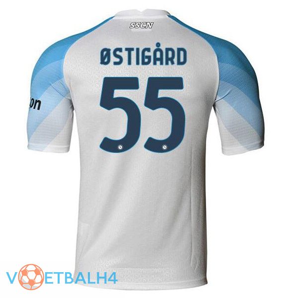 SSC Napoli (Ostigard 55) voetbal jerseys thuis wit 2022-2023