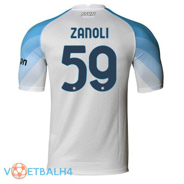 SSC Napoli (Zanoli 59) voetbal jerseys thuis wit 2022-2023