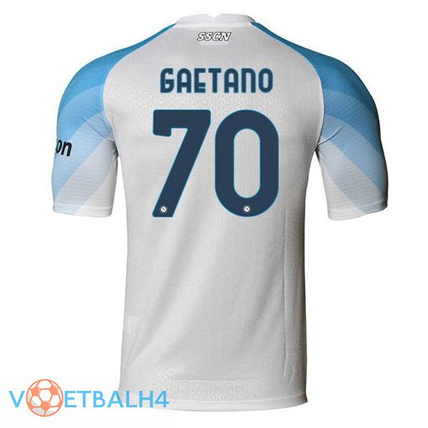 SSC Napoli (Gaetano 70) voetbal jerseys thuis wit 2022-2023