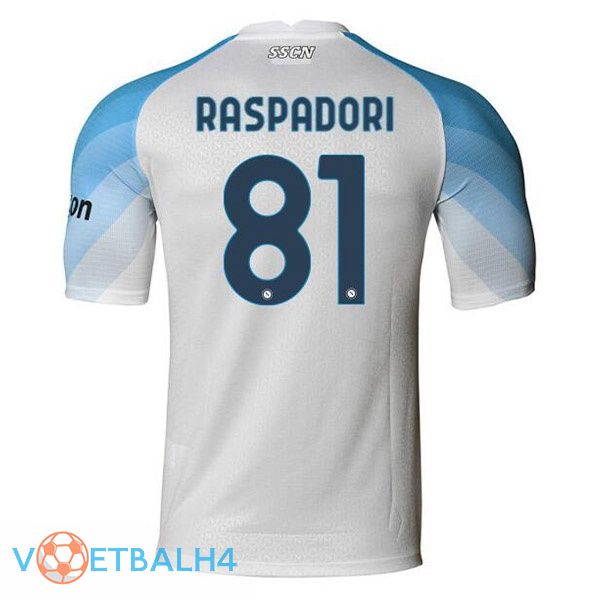 SSC Napoli (Raspadori 81) voetbal jerseys thuis wit 2022-2023