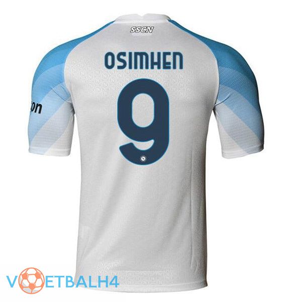 SSC Napoli (Osimhen 9) voetbal jerseys thuis wit 2022-2023