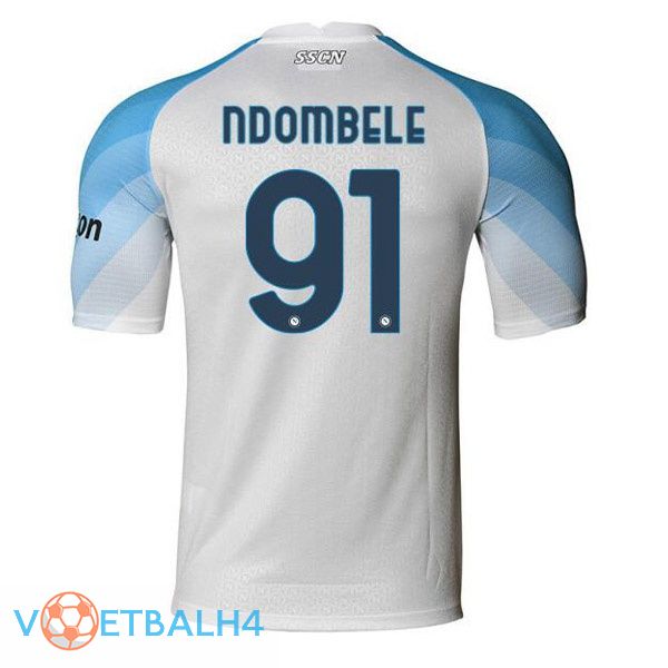 SSC Napoli (Ndombele 91) voetbal jerseys thuis wit 2022-2023