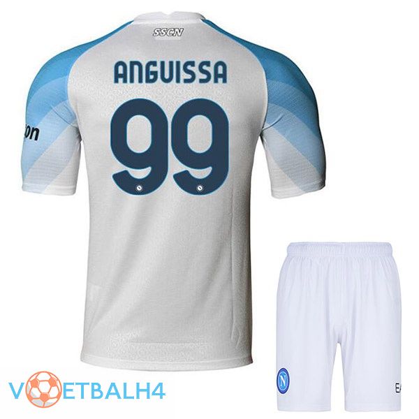 SSC Napoli (Anguissa 99) kinderen voetbal jerseys thuis wit 2022-2023