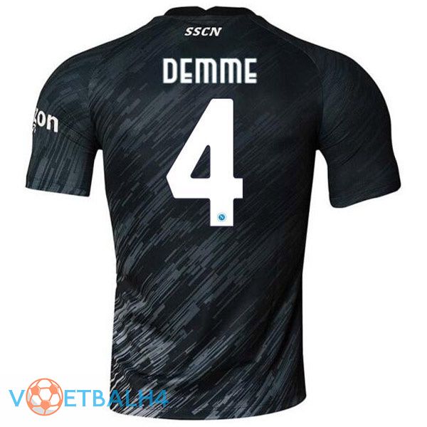 SSC Napoli (Demme 4) voetbal jerseys derde zwart 2022-2023