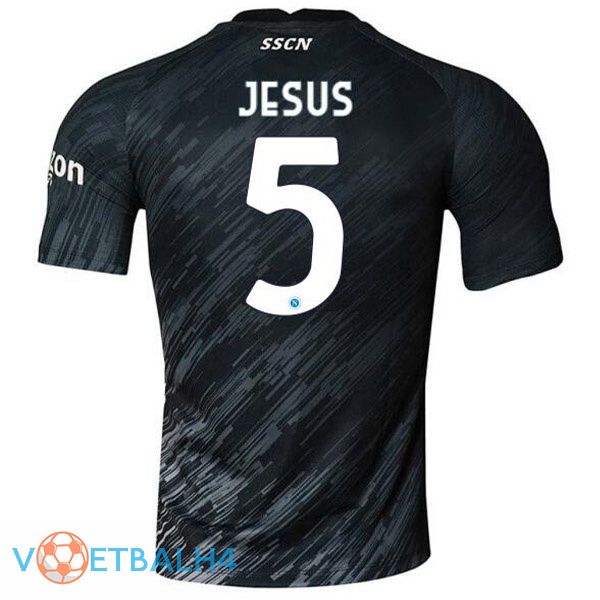 SSC Napoli (Jesus 5) voetbal jerseys derde zwart 2022-2023