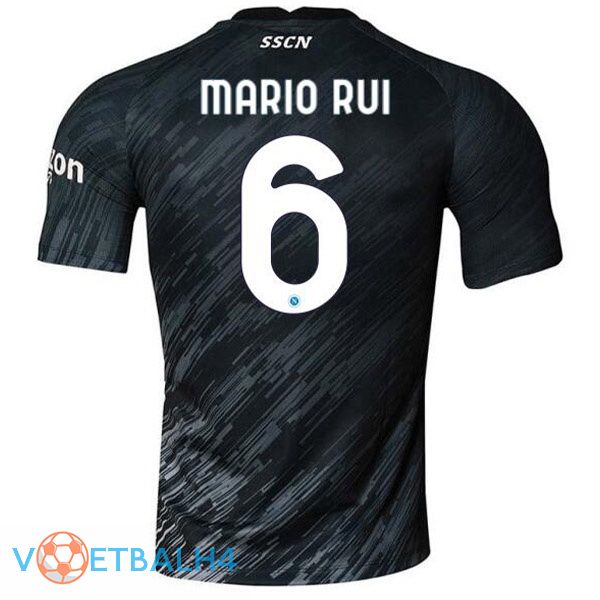 SSC Napoli (Mario Rui 6) voetbal jerseys derde zwart 2022-2023