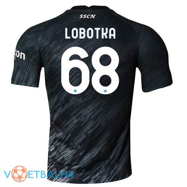 SSC Napoli (Lobotka 68) voetbal jerseys derde zwart 2022-2023