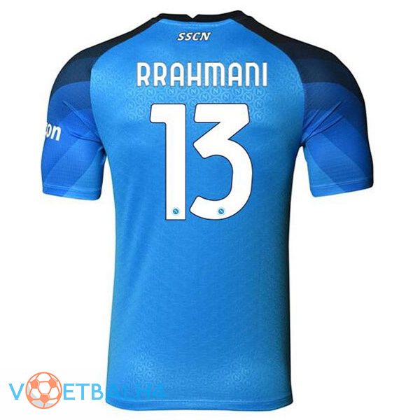 SSC Napoli (Rrahmani 13) voetbal jerseys thuis blauw 2022-2023