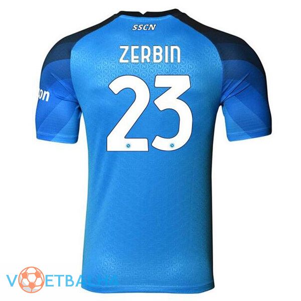 SSC Napoli (Zerbin 23) voetbal jerseys thuis blauw 2022-2023