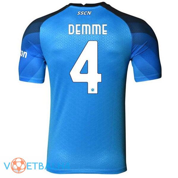 SSC Napoli (Demme 4) voetbal jerseys thuis blauw 2022-2023