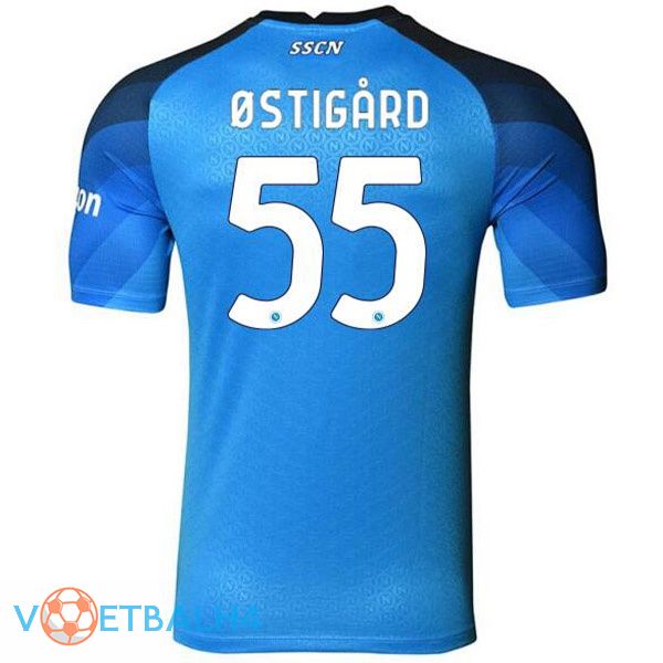 SSC Napoli (Ostigard 55) voetbal jerseys thuis blauw 2022-2023