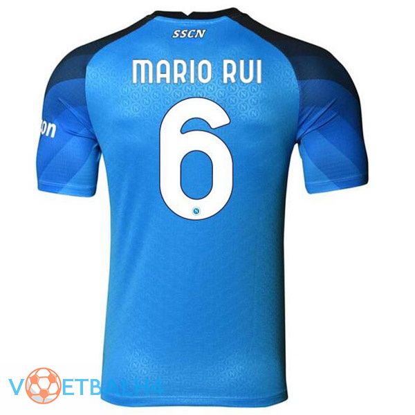 SSC Napoli (Mario Rui 6) voetbal jerseys thuis blauw 2022-2023