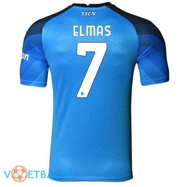 SSC Napoli (Elmas 7) voetbal jerseys thuis blauw 2022-2023