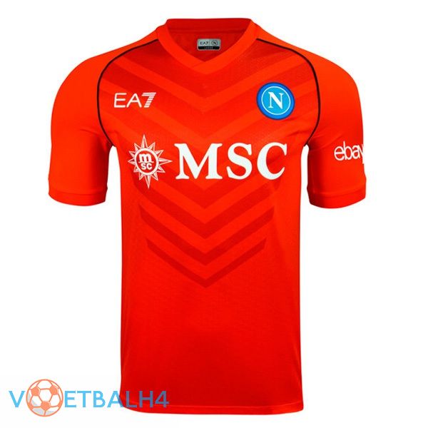 SSC Napoli voetbal jersey doelman rood 2023/2024