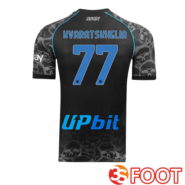 SSC Napoli (Khvicha Kvaratskhelia 77) Halloween zwart 2023/2024