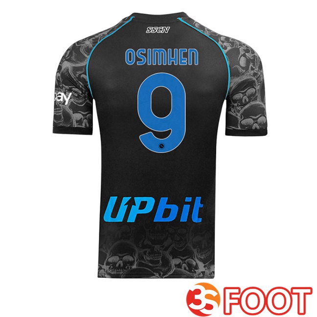 SSC Napoli (Victor Osimhen 9) Halloween zwart 2023/2024