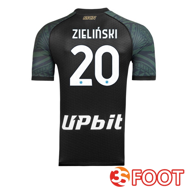 SSC Napoli (Piotr Zielinski 20) voetbal jersey derde zwart 2023/2024