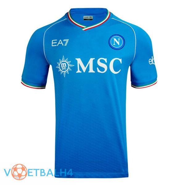 SSC Napoli voetbal jersey thuis blauw 2023/2024