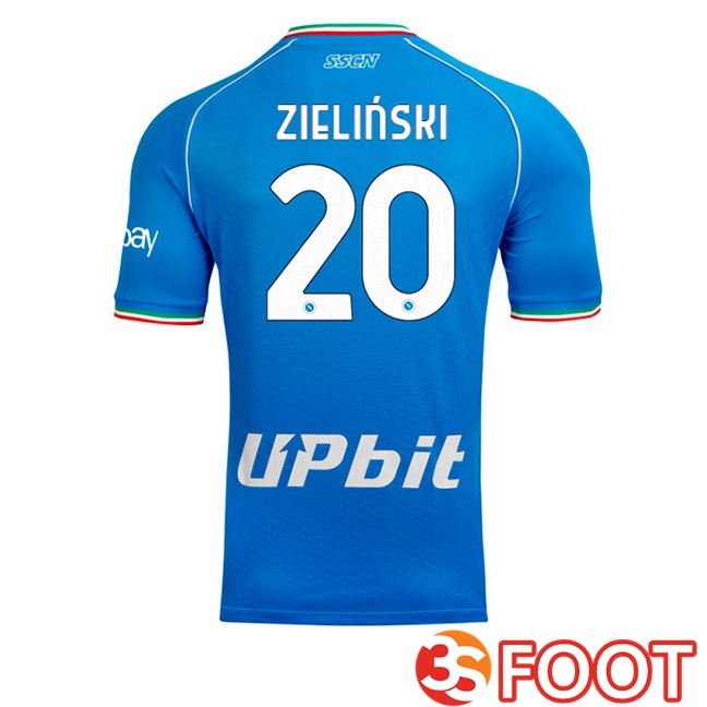 SSC Napoli (Piotr Zielinski 20) voetbal jersey thuis blauw 2023/2024