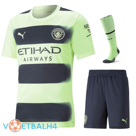 Manchester City voetbal jersey derde (korte broek + sok) 2022/2023