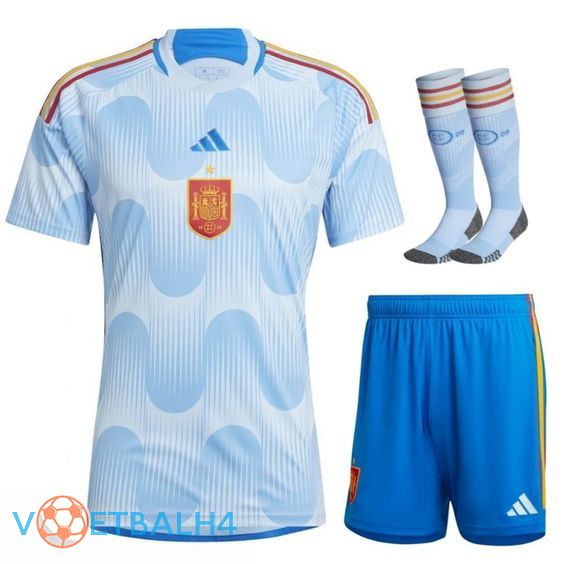 Spanje voetbal jersey uit (korte broek + sok) wereldbeker 2022