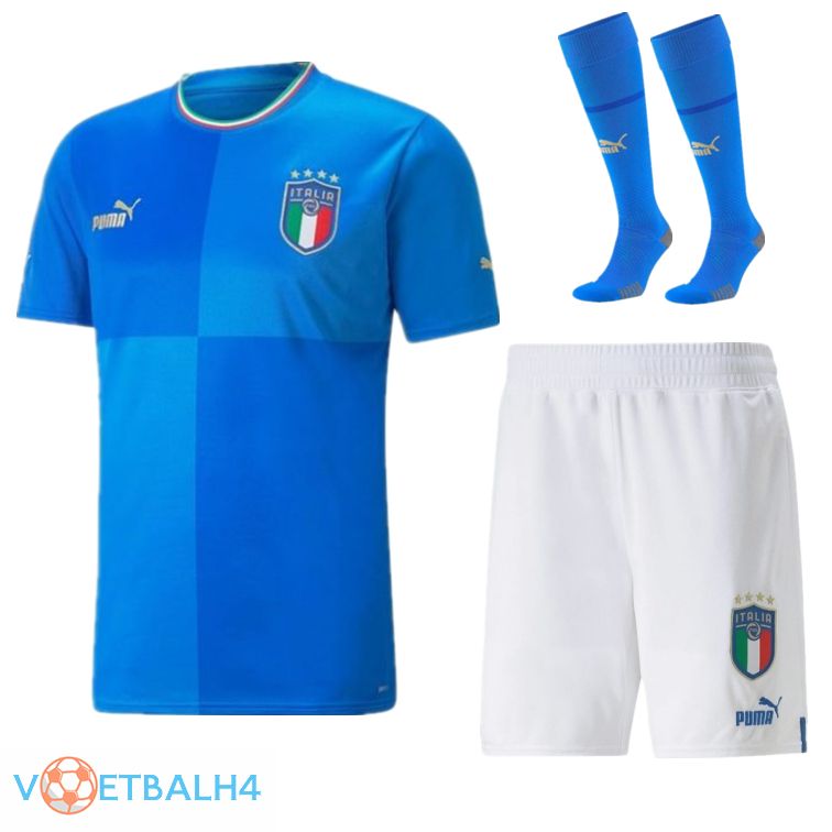 Italië voetbal jersey thuis (korte broek + sok) wereldbeker 2022