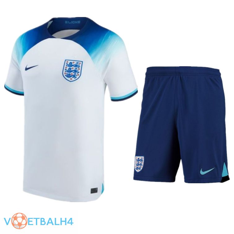 Engeland voetbal jersey thuis + korte broek wereldbeker 2022