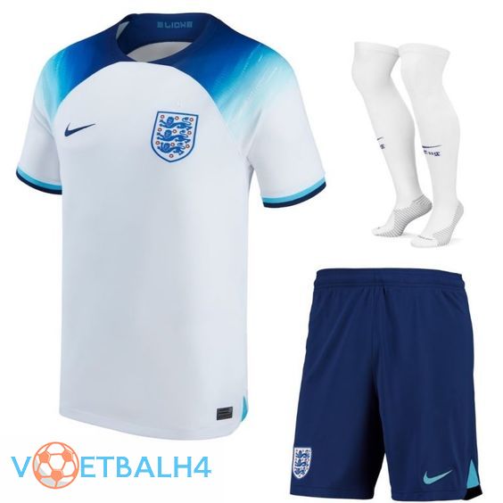 Engeland voetbal jersey thuis (korte broek + sok) wereldbeker 2022