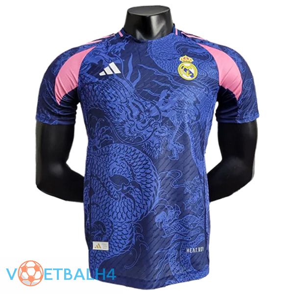 Real Madrid voetbal jersey voetbal jersey Speciale editie blauw Marine 2024/2025