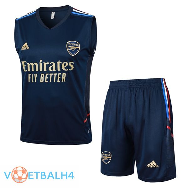 Arsenal voetbal vest + korte broek blauw koninklijk 2024/2025