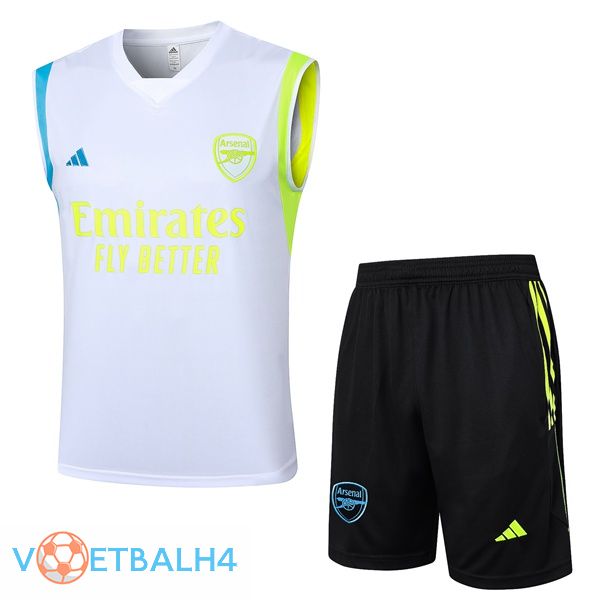 Arsenal voetbal vest + korte broek wit 2024/2025