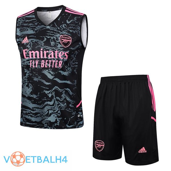 Arsenal voetbal Vest + korte broek zwart groente 2023/2024