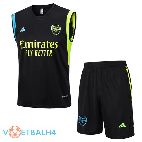 Arsenal voetbal Vest + korte broek zwart 2023/2024