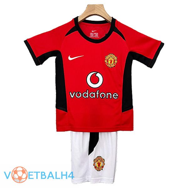 Manchester United Retro kinderen thuis voetbal jersey 2002/2004