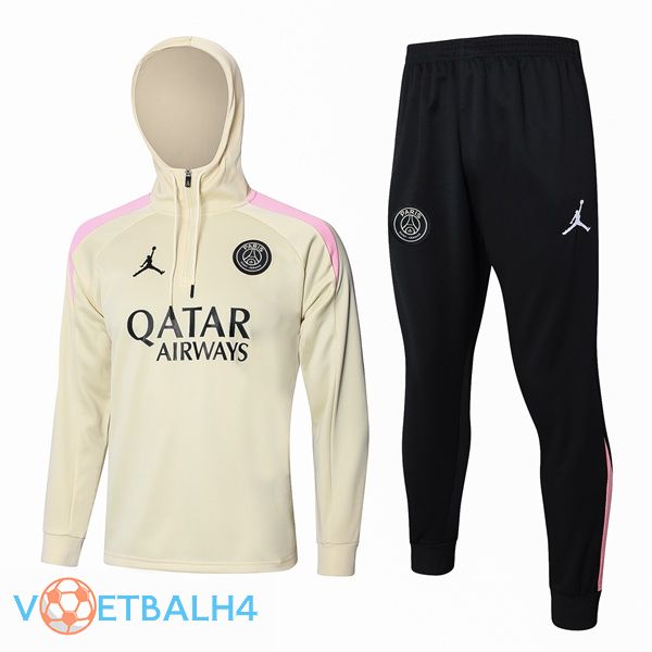 JORDAN Paris PSG trainingspak Sweatshirt Hoodie geel 2024/2025