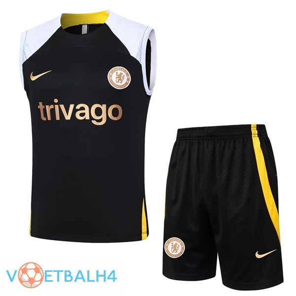 FC Chelsea voetbal vest + korte broek zwart wit 2024/2025