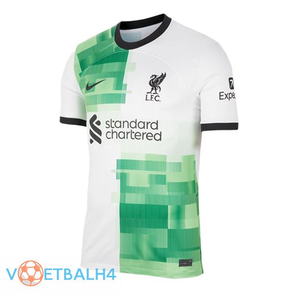 FC Liverpool voetbal jersey uit wit groente 2023/2024